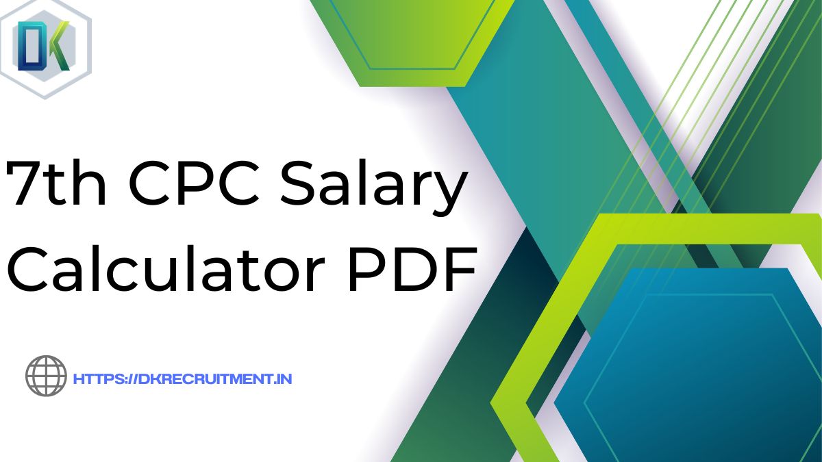 7th CPC Salary Calculator PDF