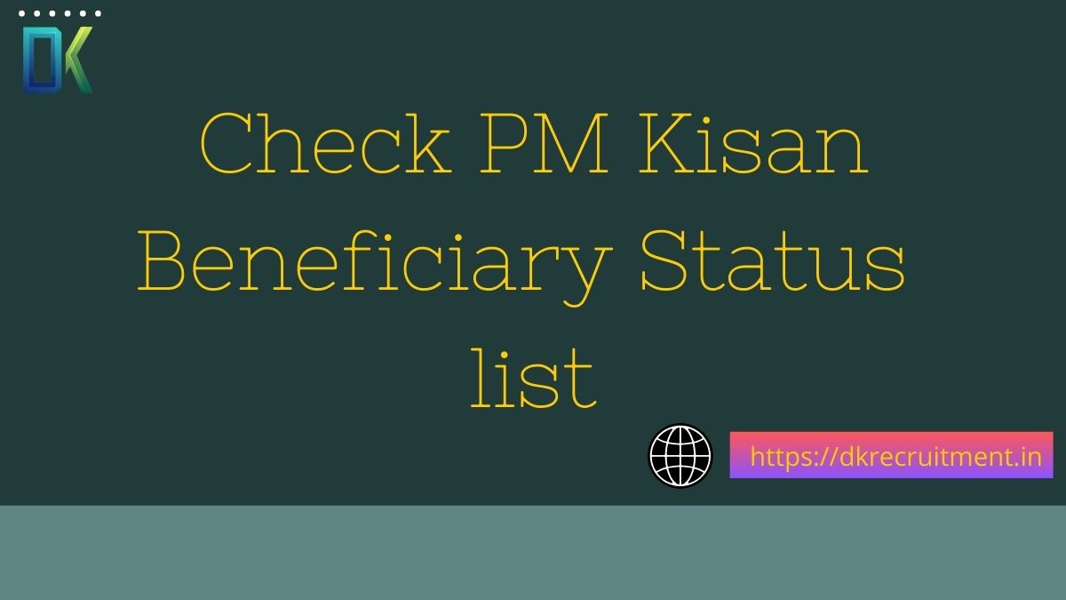 Check PM Kisan Beneficiary Status list