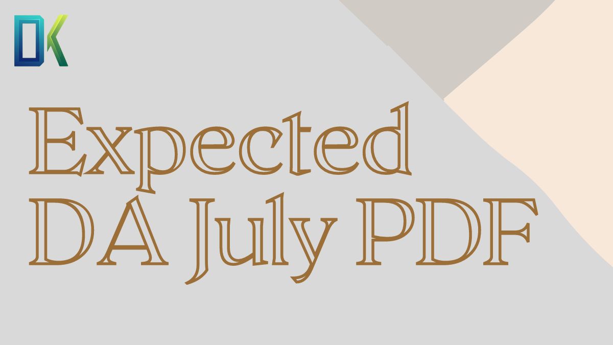 Expected DA July PDF