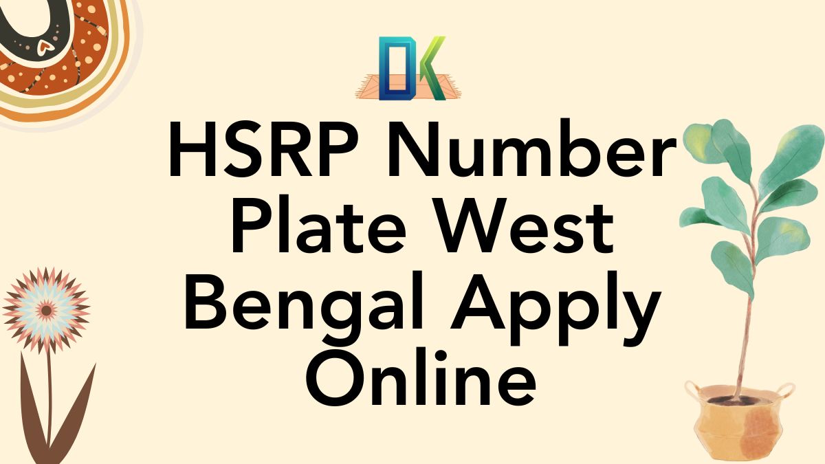 HSRP Number Plate West Bengal Apply Online