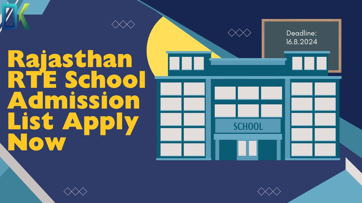 Rajasthan RTE School Admission List Apply Now