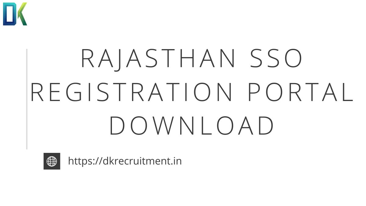 Rajasthan SSO Registration Portal Download