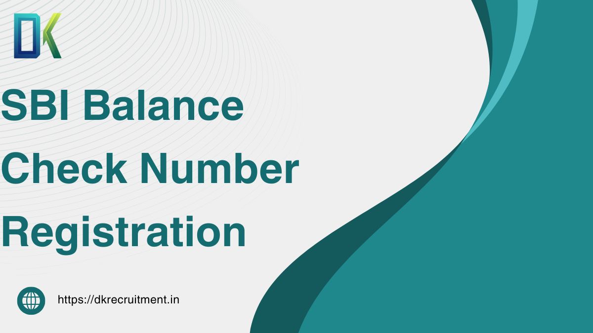 SBI Balance Check Number Registration