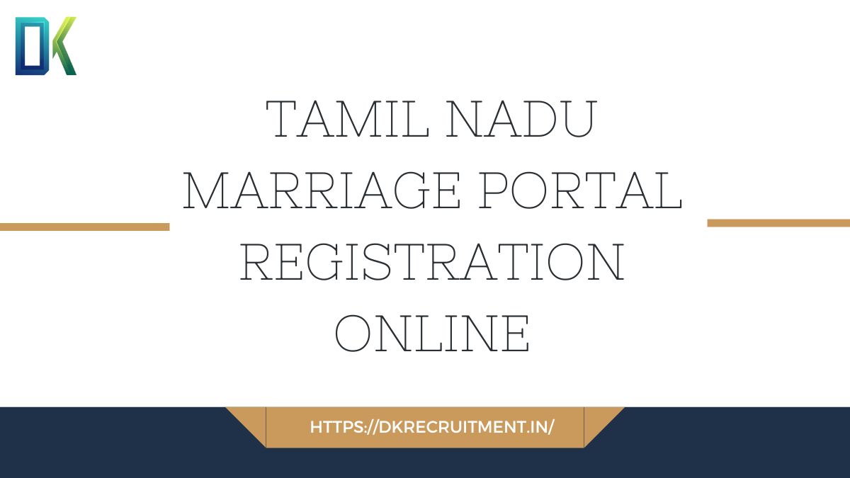 Tamil Nadu Marriage Portal Registration online