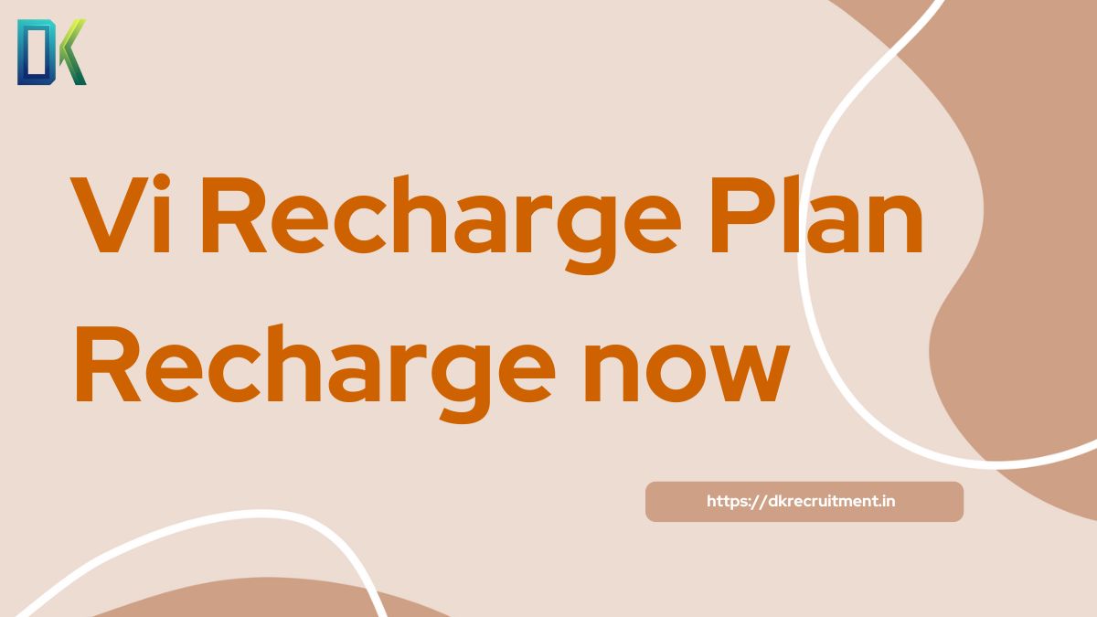 Vi Recharge Plan Recharge now